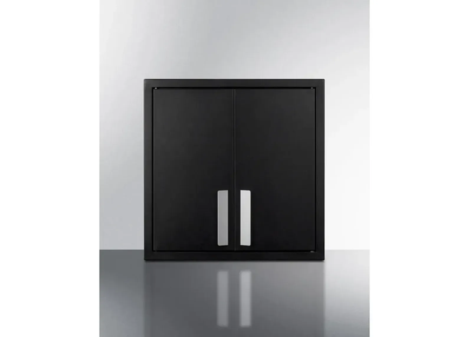 Summit 18" Jet Black Wall Cabinet