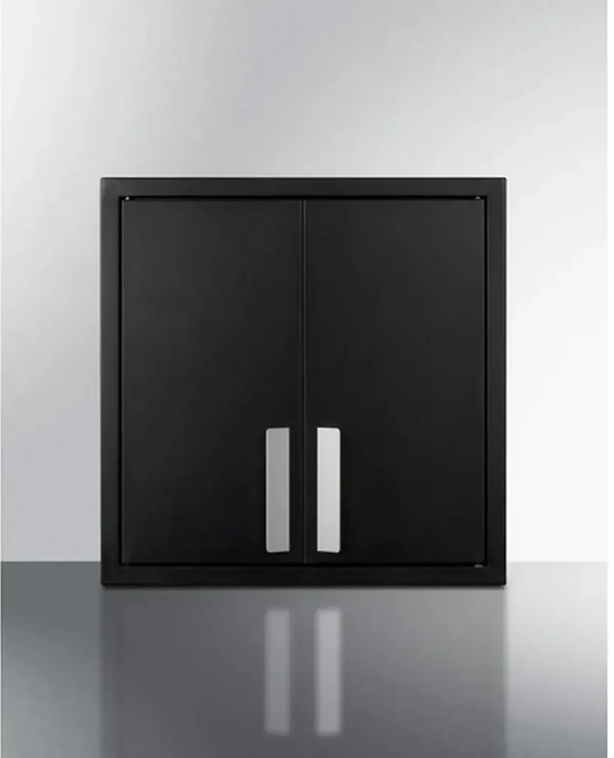 Summit 18" Jet Black Wall Cabinet