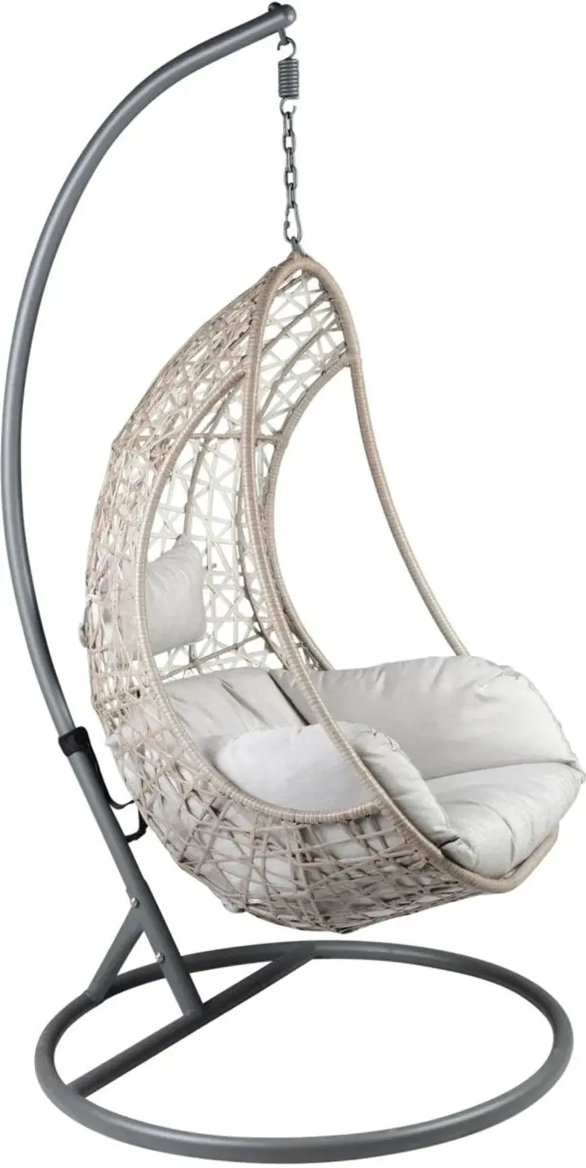 Steve Silver Co. Cayden Beige/Gray Fabric/Steel Outdoor Basket Chair