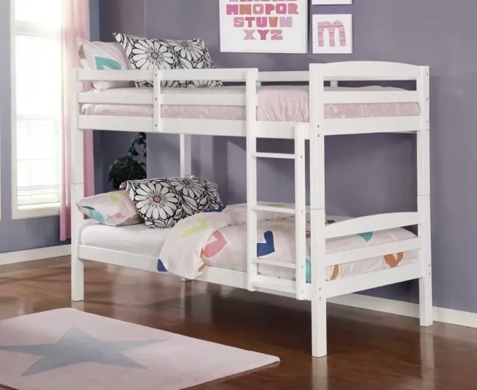 Lifestyle White Twin/Twin Bunk Bed