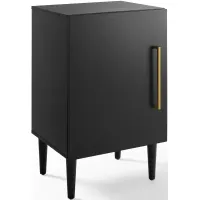 Crosley Furniture® Everett Matte Black Record Player Stand