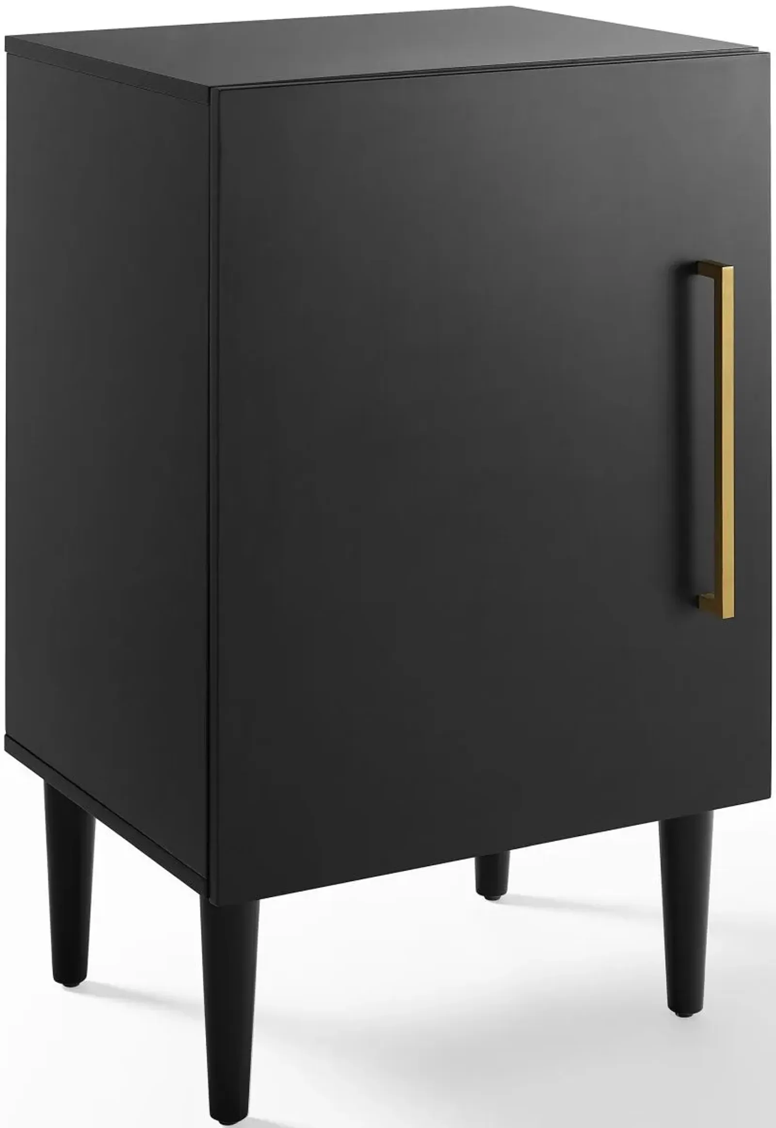 Crosley Furniture® Everett Matte Black Record Player Stand