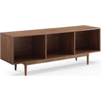 Crosley Furniture® Liam Walnut Large Record Storage Console Cabinet