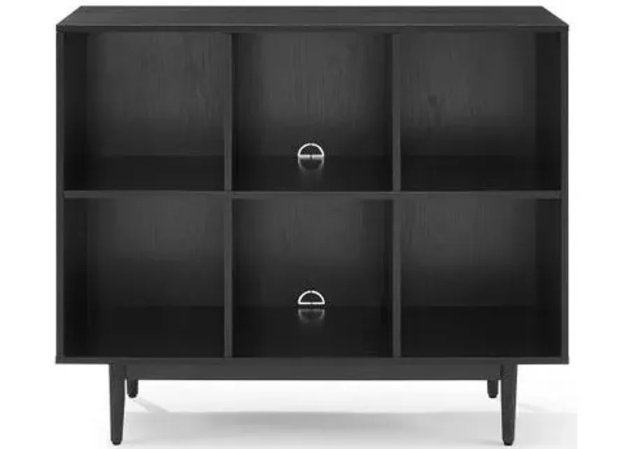 Crosley Furniture® Liam Black 6 Cube Bookcase