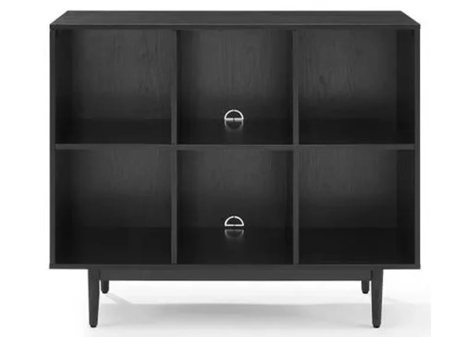 Crosley Furniture® Liam Black 6 Cube Bookcase