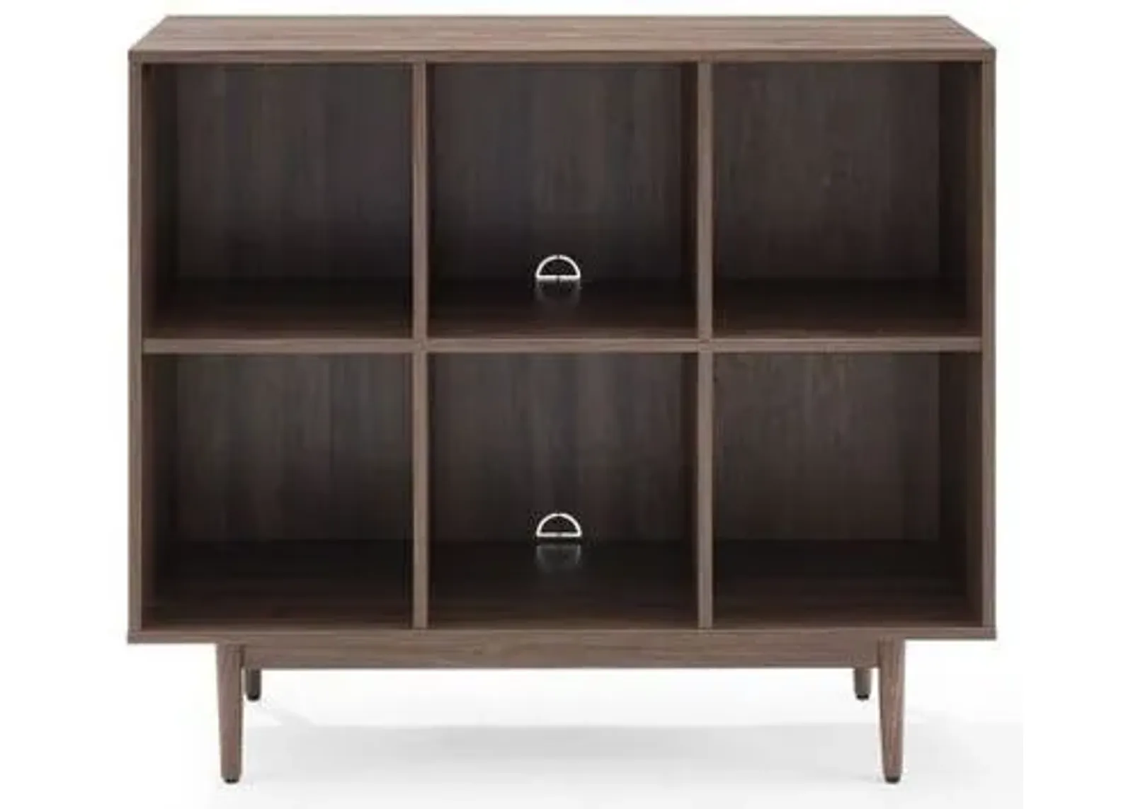 Crosley Furniture® Liam Walnut 6 Cube Bookcase