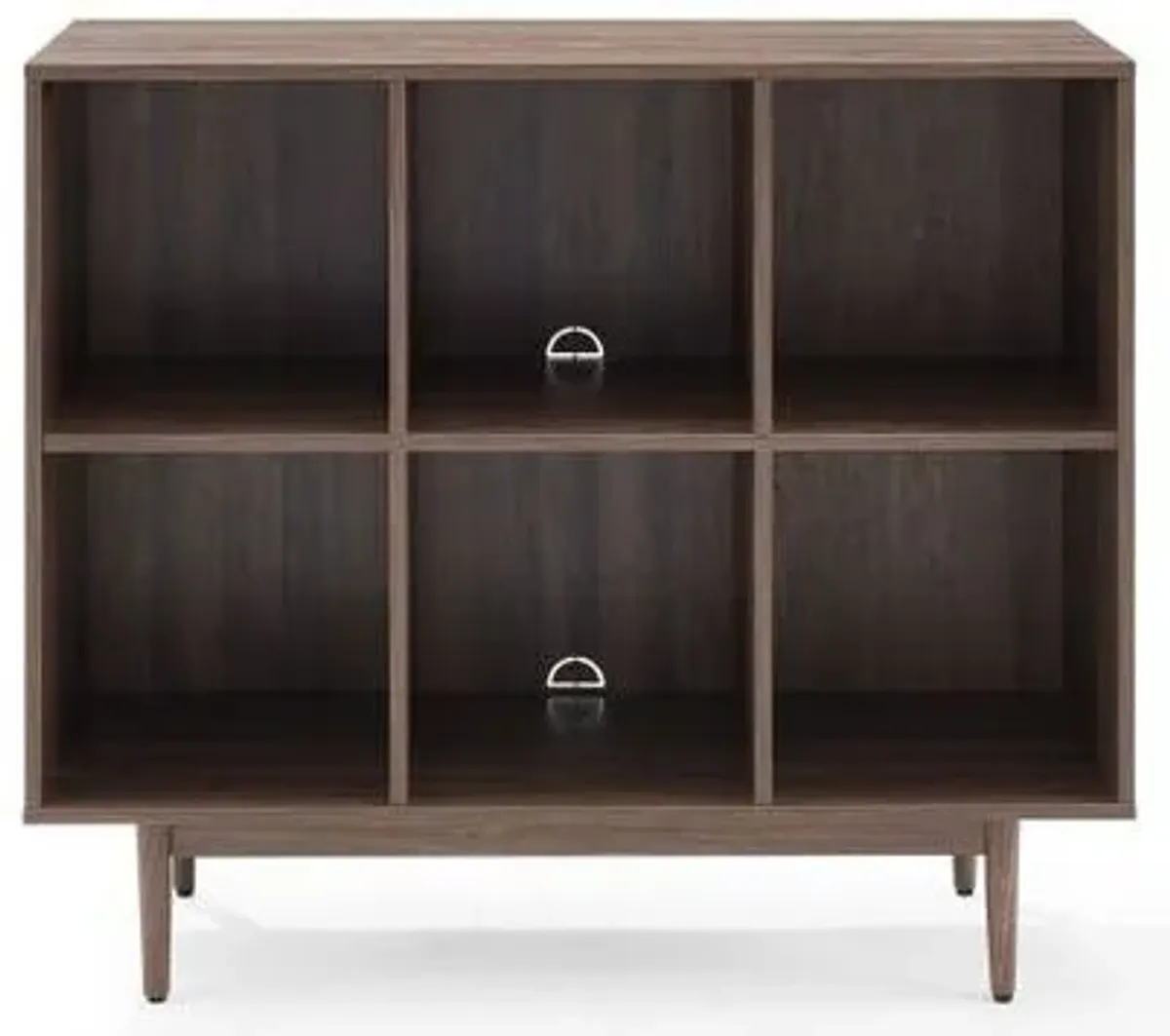 Crosley Furniture® Liam Walnut 6 Cube Bookcase