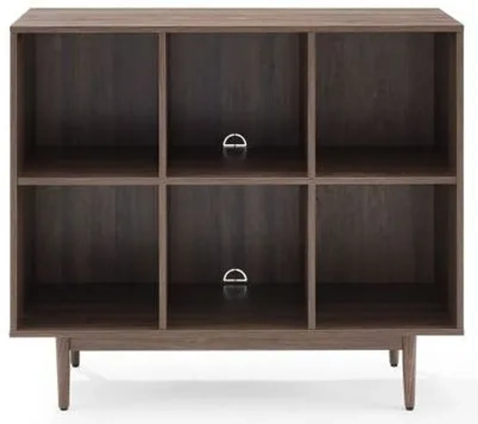 Crosley Furniture® Liam Walnut 6 Cube Bookcase