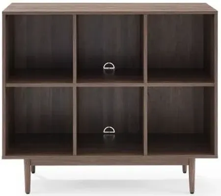 Crosley Furniture® Liam Walnut 6 Cube Bookcase