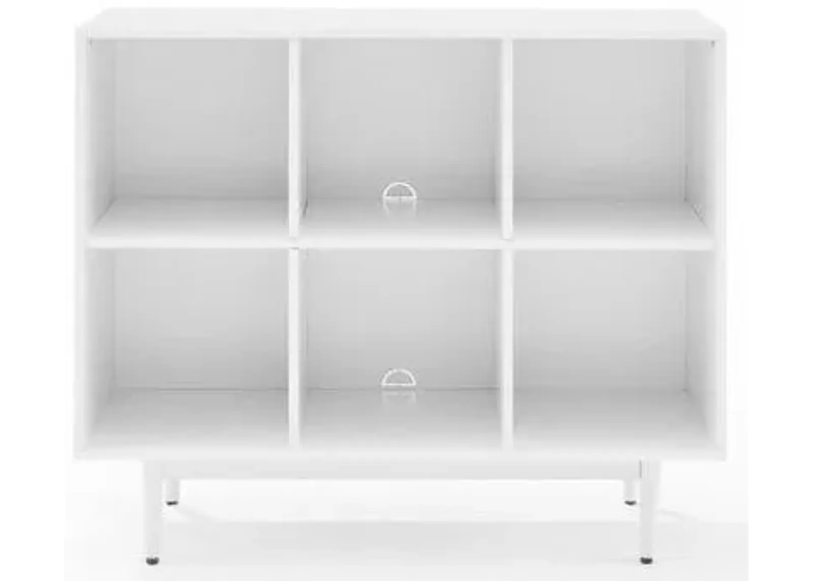 Crosley Furniture® Liam White 6 Cube Bookcase