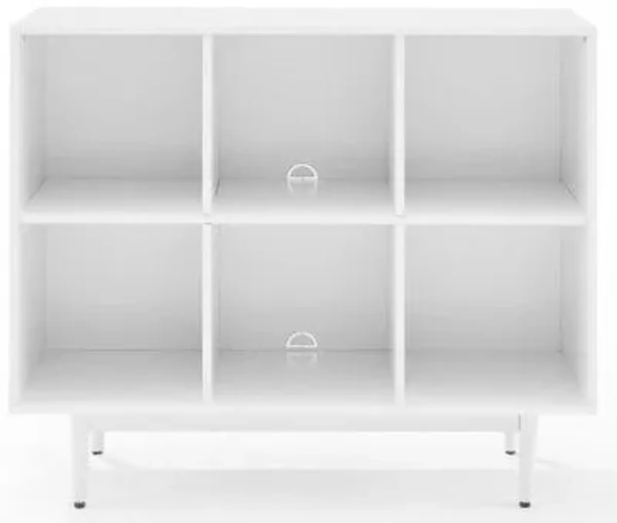 Crosley Furniture® Liam White 6 Cube Bookcase