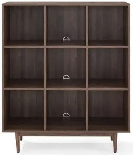 Crosley Furniture® Liam Walnut 9 Cube Bookcase