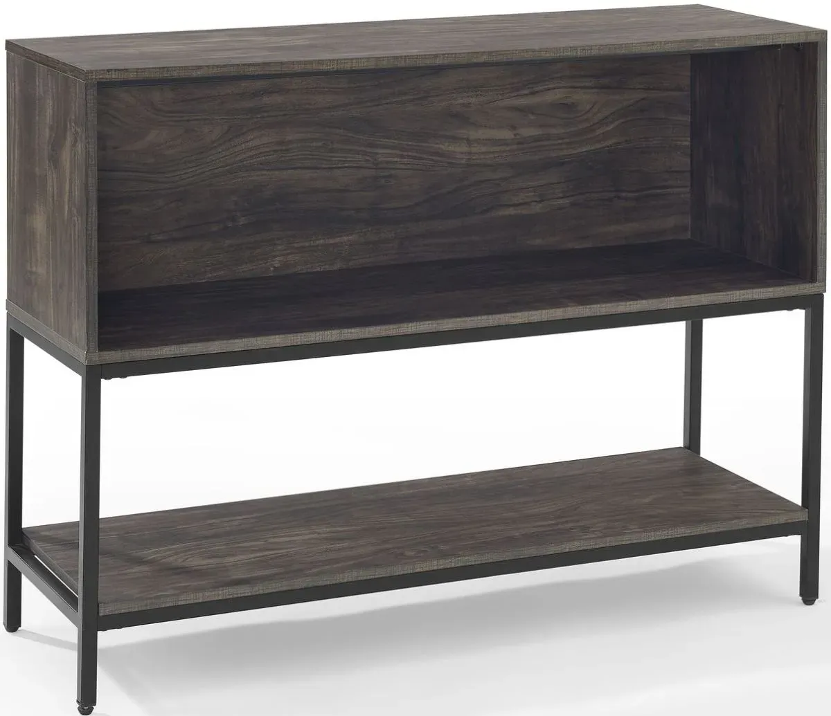 Crosley Furniture® Jaconsen Brown Ash/Matte Black Record Storage Console