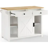 Crosley Furniture® Laurel White Kitchen Island/Cart