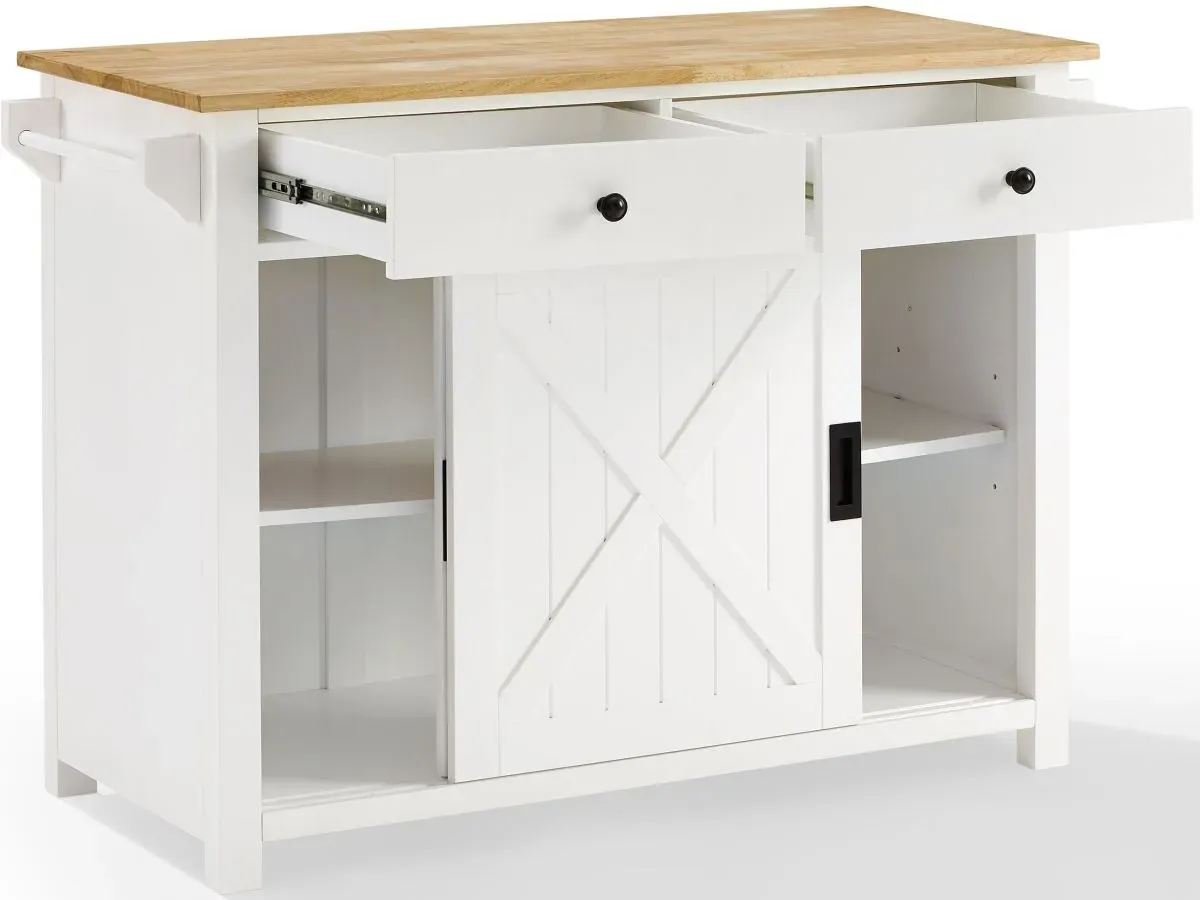 Crosley Furniture® Laurel White Kitchen Island/Cart