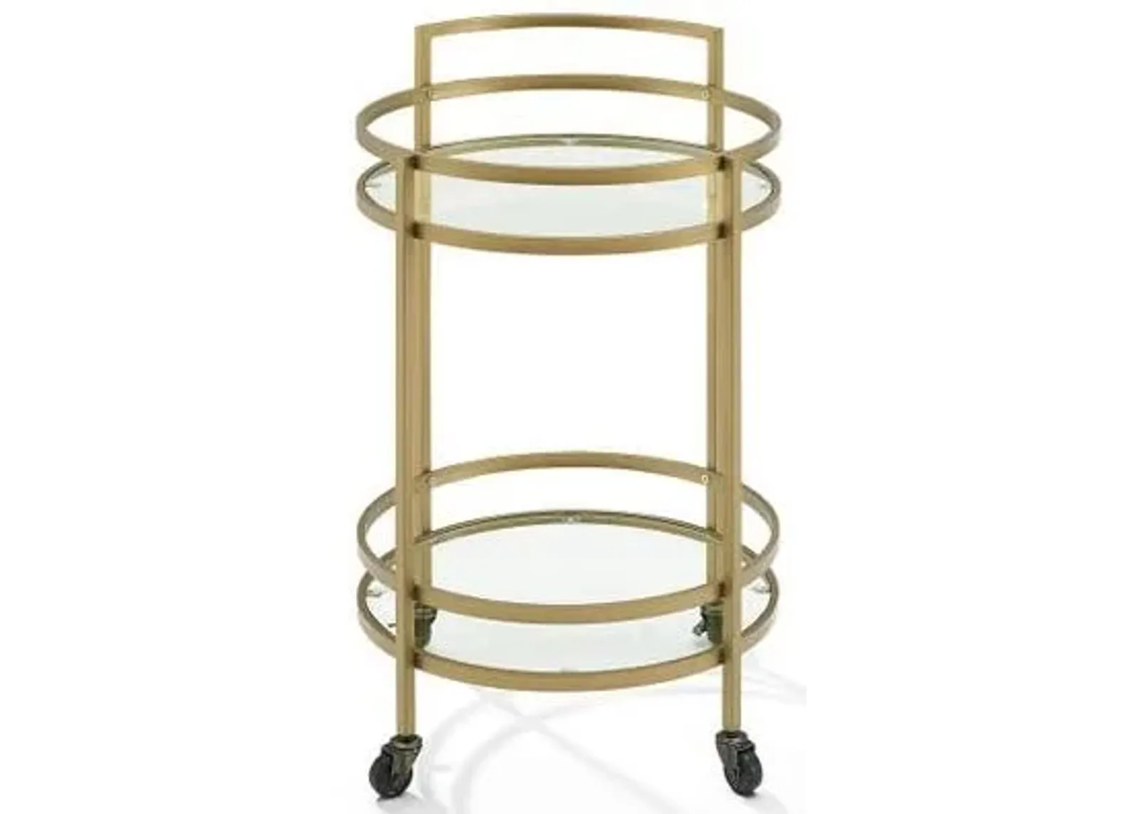 Crosley Furniture® Bailey Gold Round Bar Cart