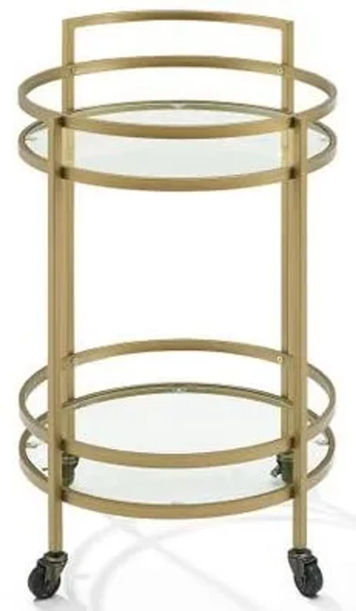 Crosley Furniture® Bailey Gold Round Bar Cart