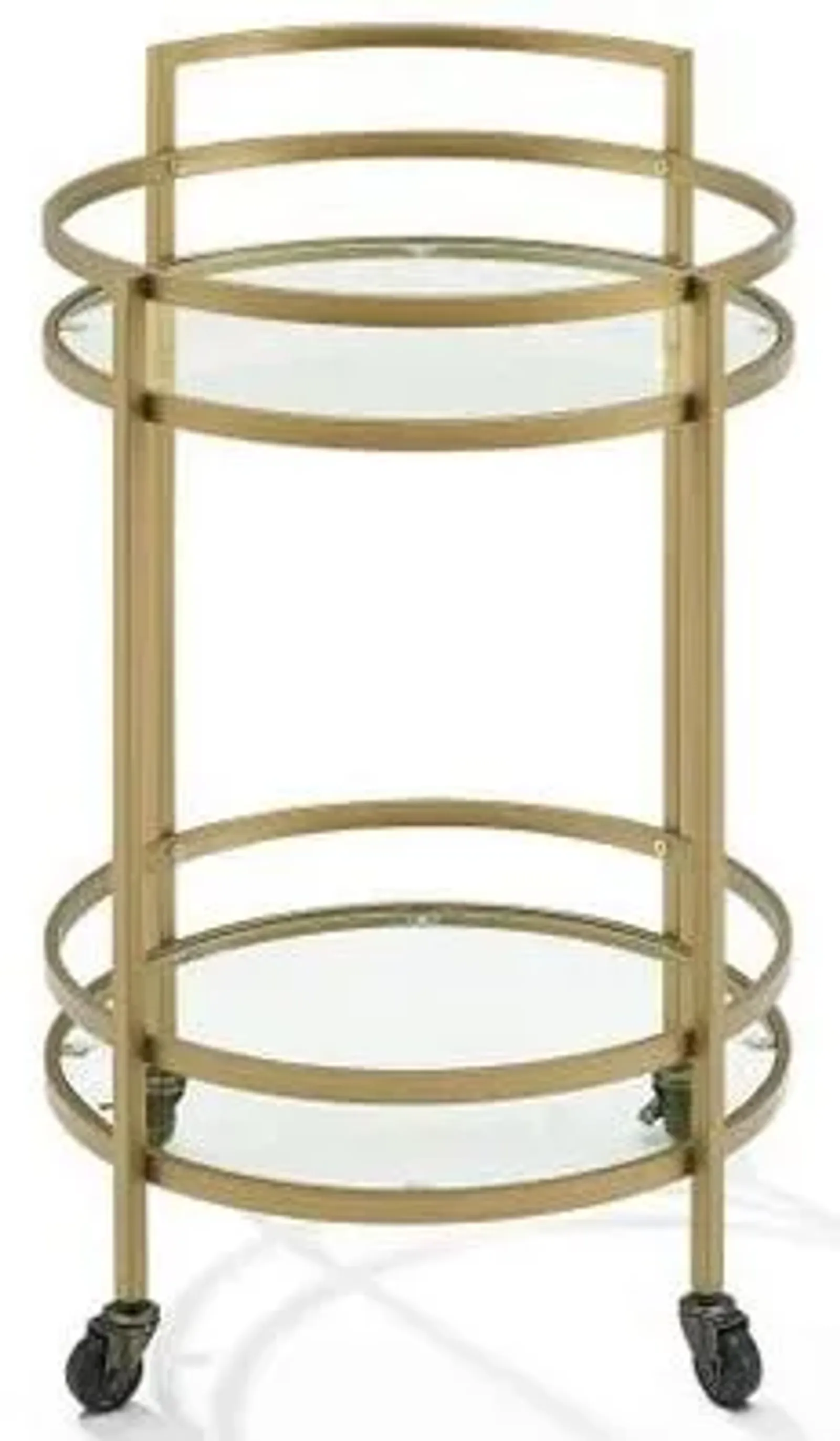 Crosley Furniture® Bailey Gold Round Bar Cart