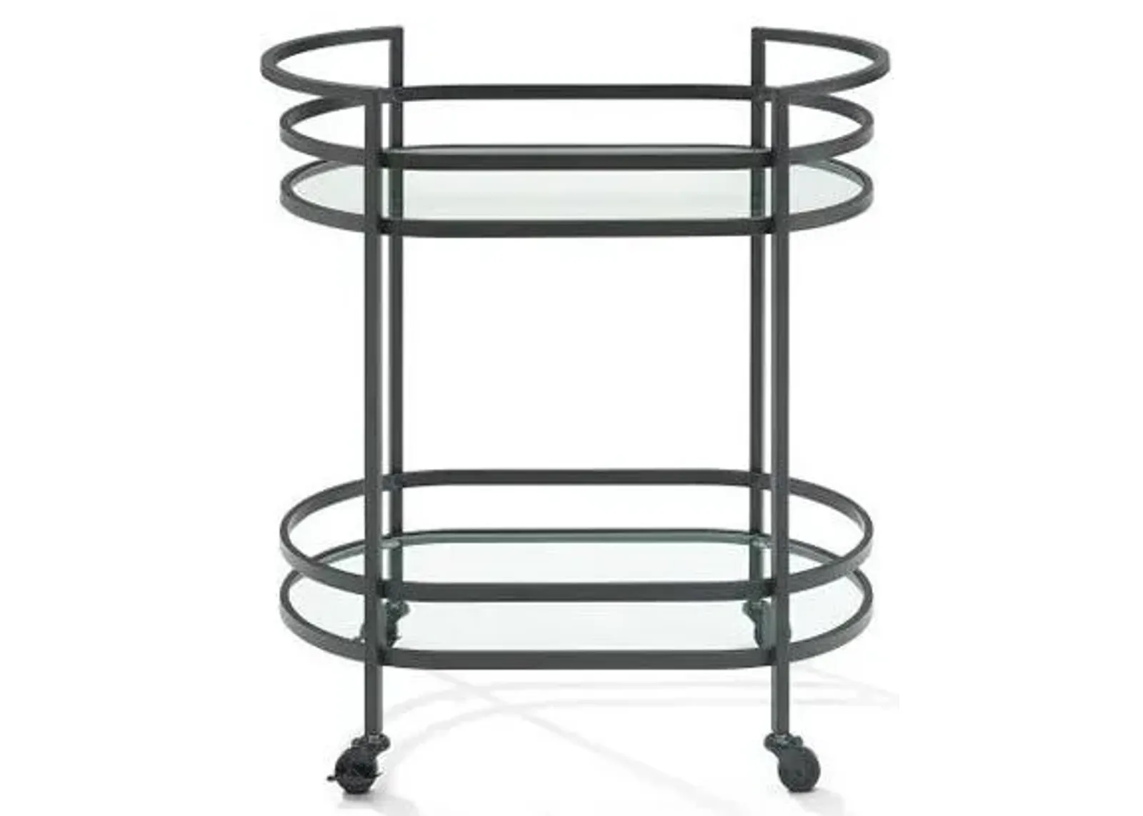 Crosley Furniture® Bailey Matte Black Bar Cart