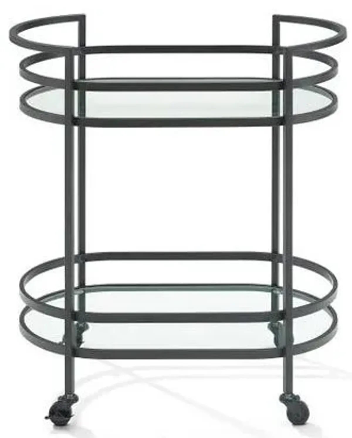 Crosley Furniture® Bailey Matte Black Bar Cart