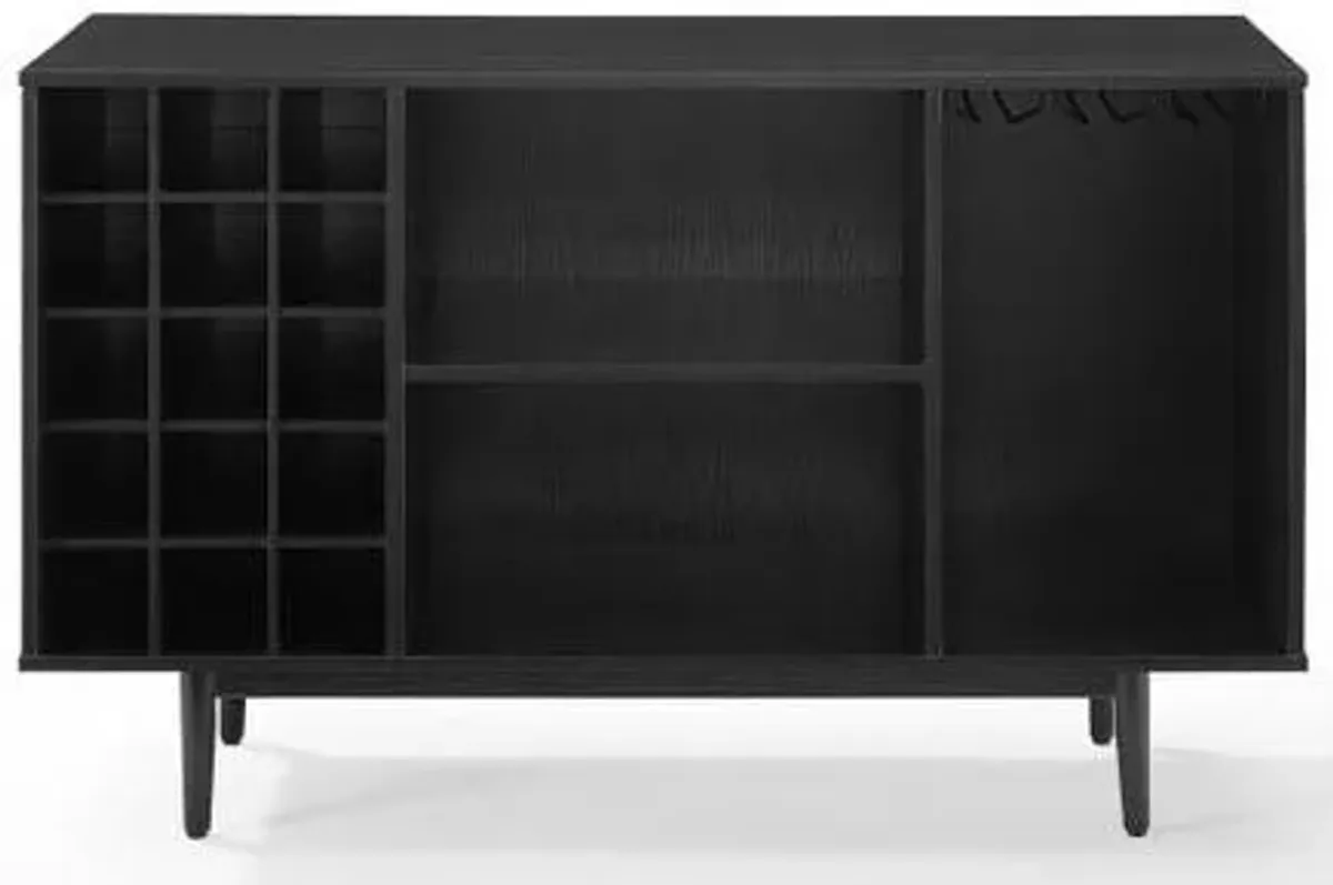 Crosley Furniture® Liam Black Sideboard with Wine Storage