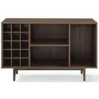 Crosley Furniture® Liam Walnut Sideboard with Wine Storage