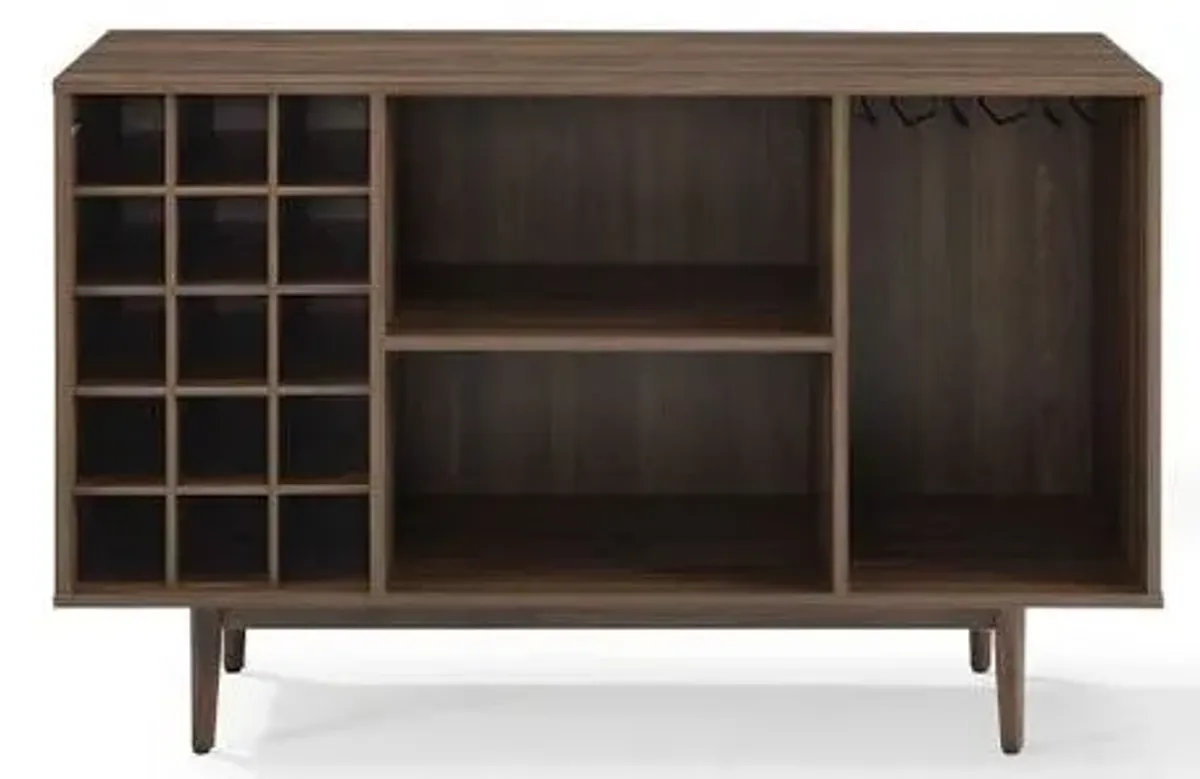 Crosley Furniture® Liam Walnut Sideboard with Wine Storage