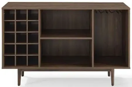 Crosley Furniture® Liam Walnut Sideboard with Wine Storage