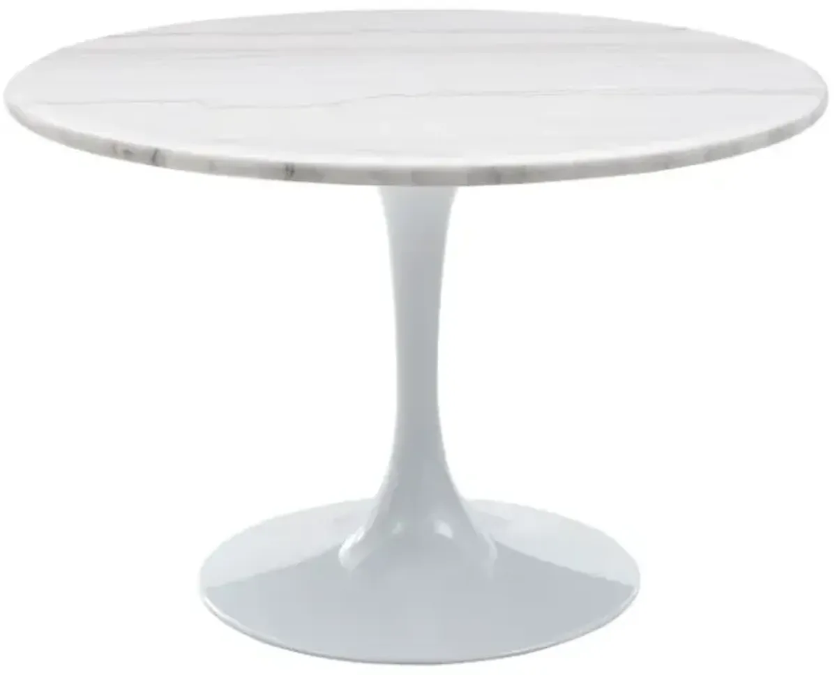 Steve Silver Co. Colfax White 45" Round Dining Table