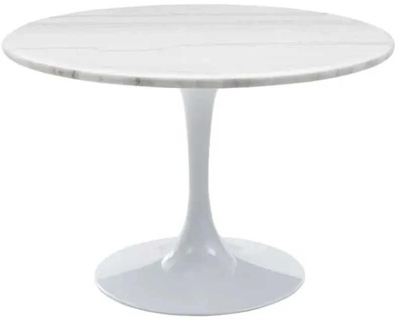 Steve Silver Co. Colfax White 45" Round Dining Table