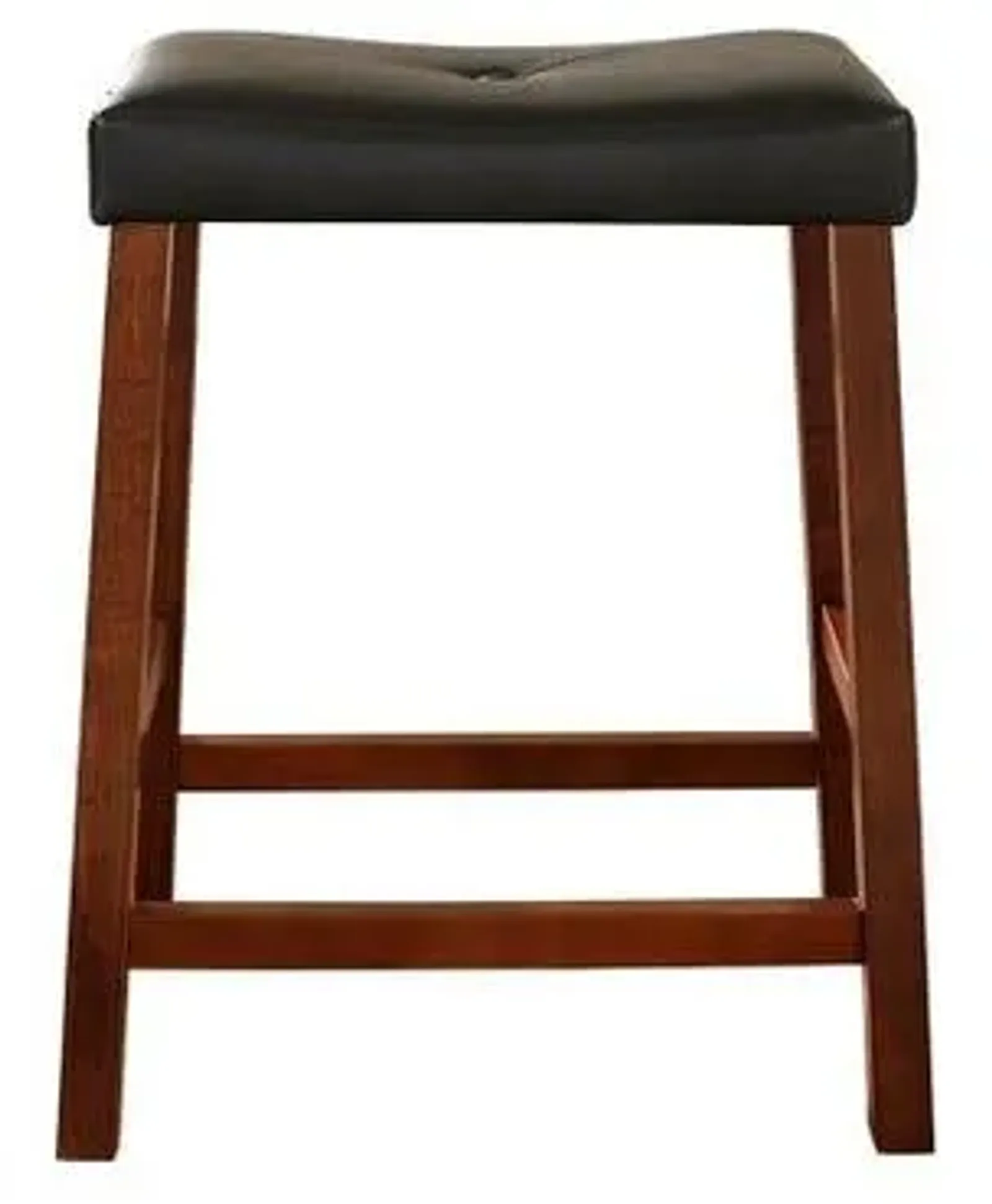 Crosley Furniture® Saddle Back 2-Piece Black/Cherry Counter Stool Set