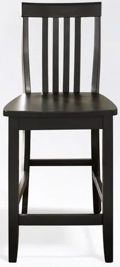 Crosley Furniture® School House 2-Piece Black Counter Stool Set