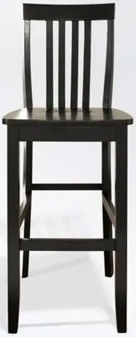 Crosley Furniture® School House 2-Piece Black Bar Stool Set