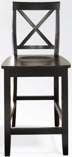 Crosley Furniture® X-Back 2-Piece Black Counter Stool Set
