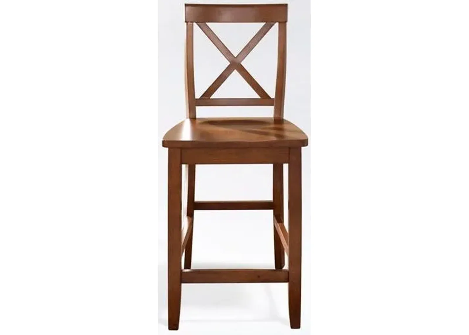 Crosley Furniture® X-Back 2-Piece Cherry Counter Stool Set