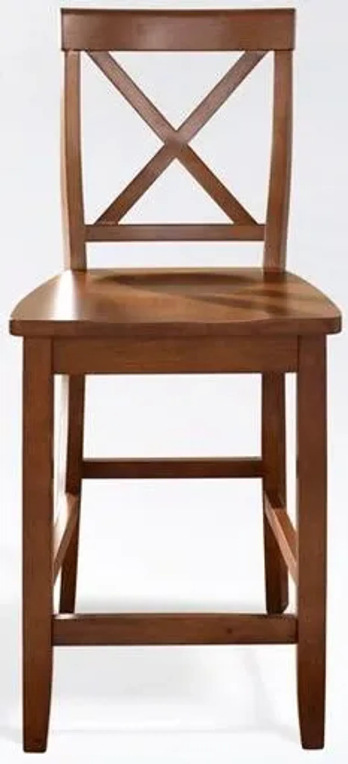 Crosley Furniture® X-Back 2-Piece Cherry Counter Stool Set