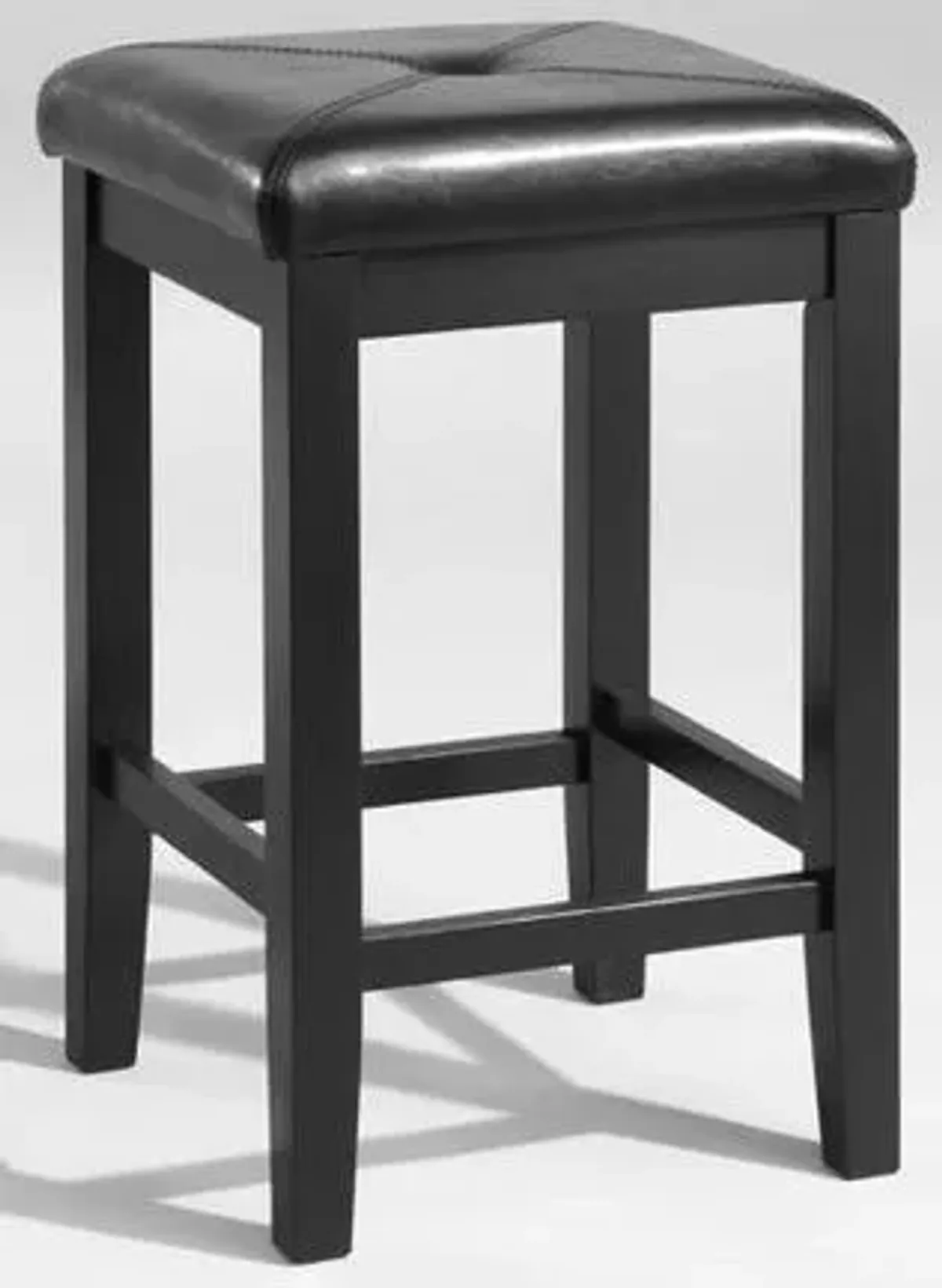 Crosley Furniture® Square Seat 2-Piece Black Counter Stool Set