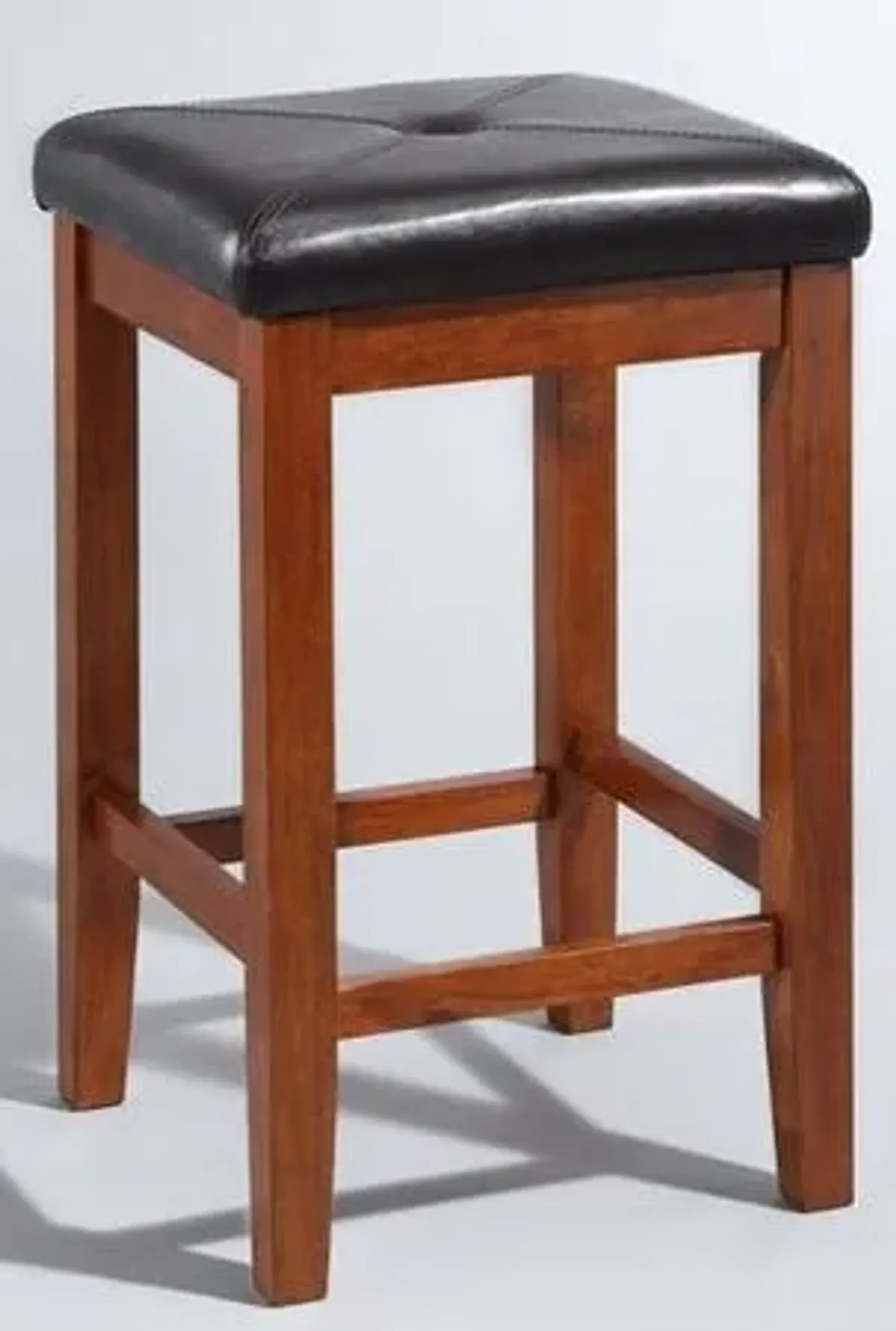 Crosley Furniture® Square Seat 2-Piece Black/Cherry Counter Stool Set