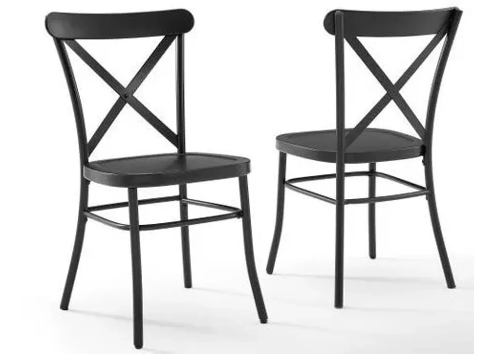 Crosley Furniture® Camille Matte Black 2-Piece Dining Chairs