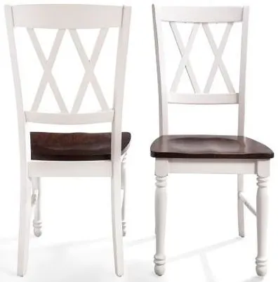 Crosley Furniture® Shelby Distressed White 2-Piece Dining Chairs