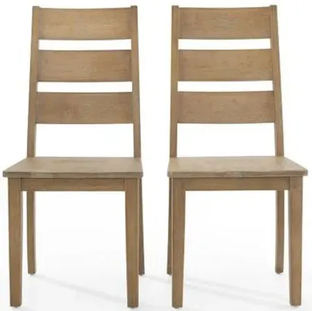 Crosley Furniture® Joanna 2-Piece Rustic Brown Dining Chairs