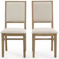 Crosley Furniture® Joanna 2-Piece Creme/Rustic Brown Dining Chairs