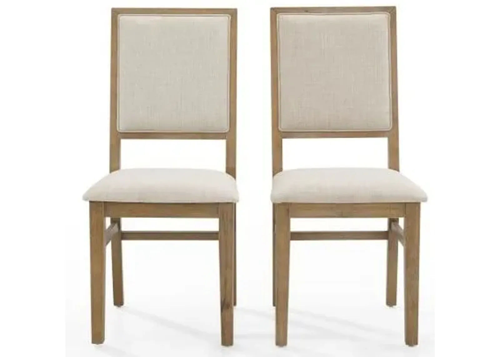 Crosley Furniture® Joanna 2-Piece Creme/Rustic Brown Dining Chairs