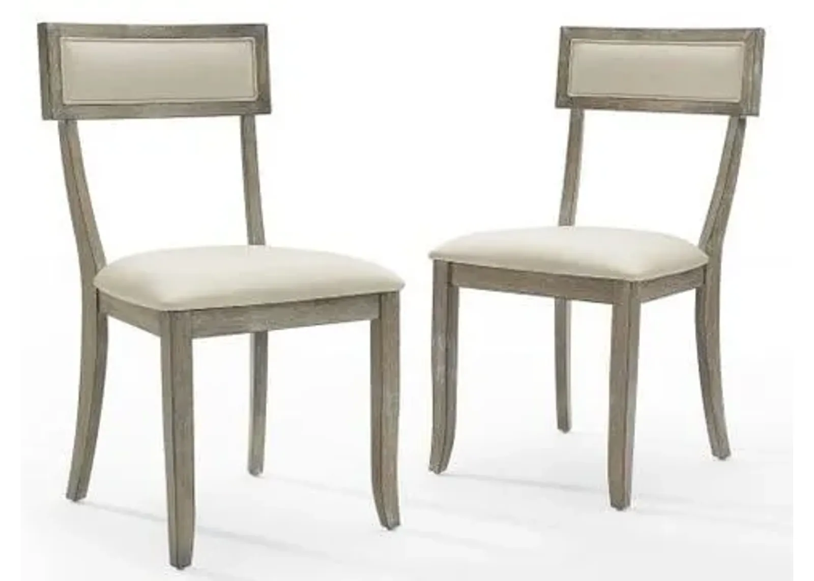 Crosley Furniture® Alessia Creme/Rustic Gray Wash 2-Piece Dining Chairs