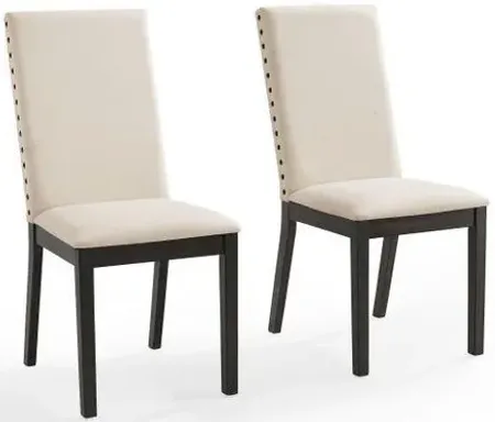 Crosley Furniture® Hayden Creme/Slate 2-Piece Dining Chair Set