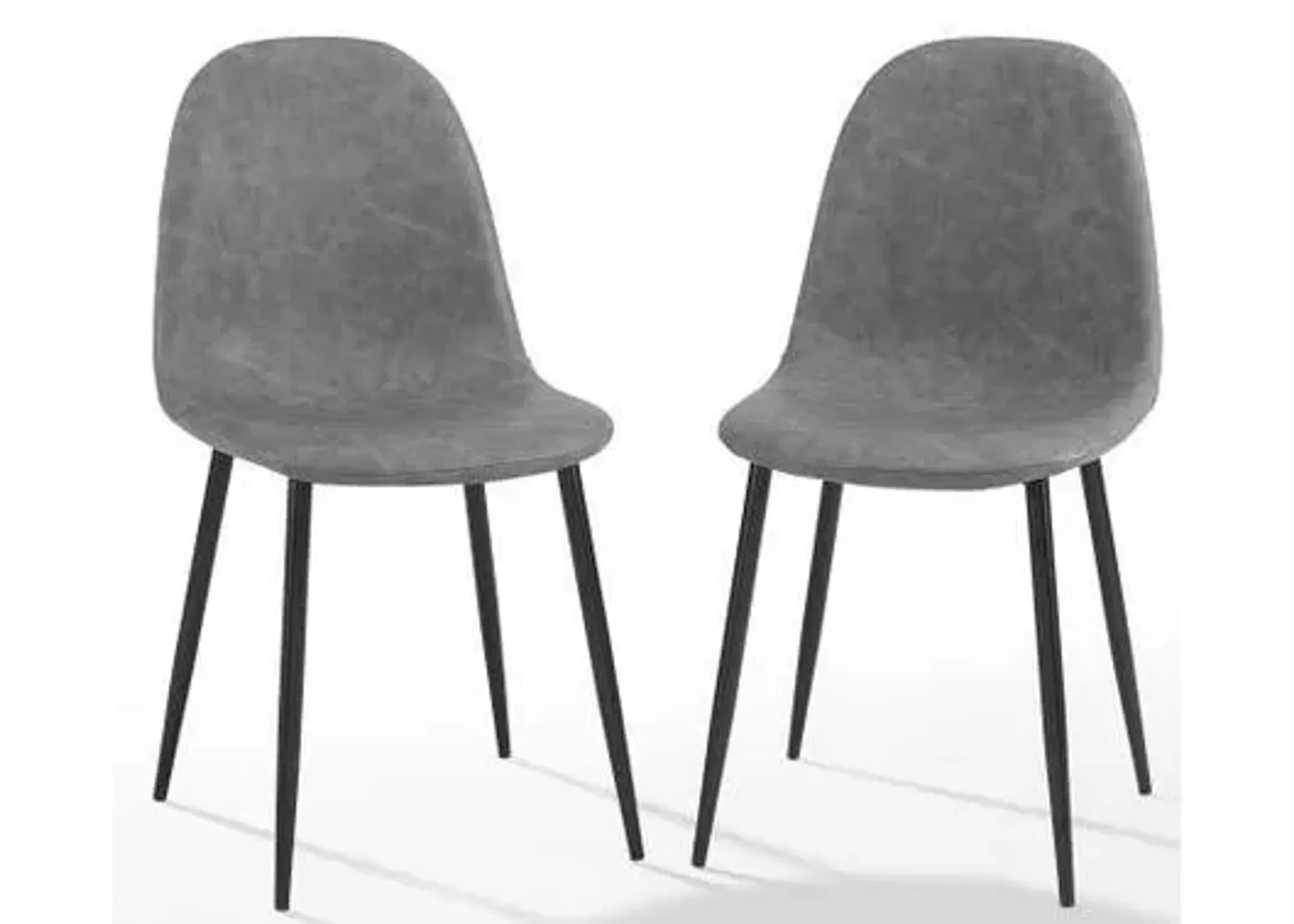 Crosley Furniture® Weston 2-Piece Distressed Gray Dining Chair Set