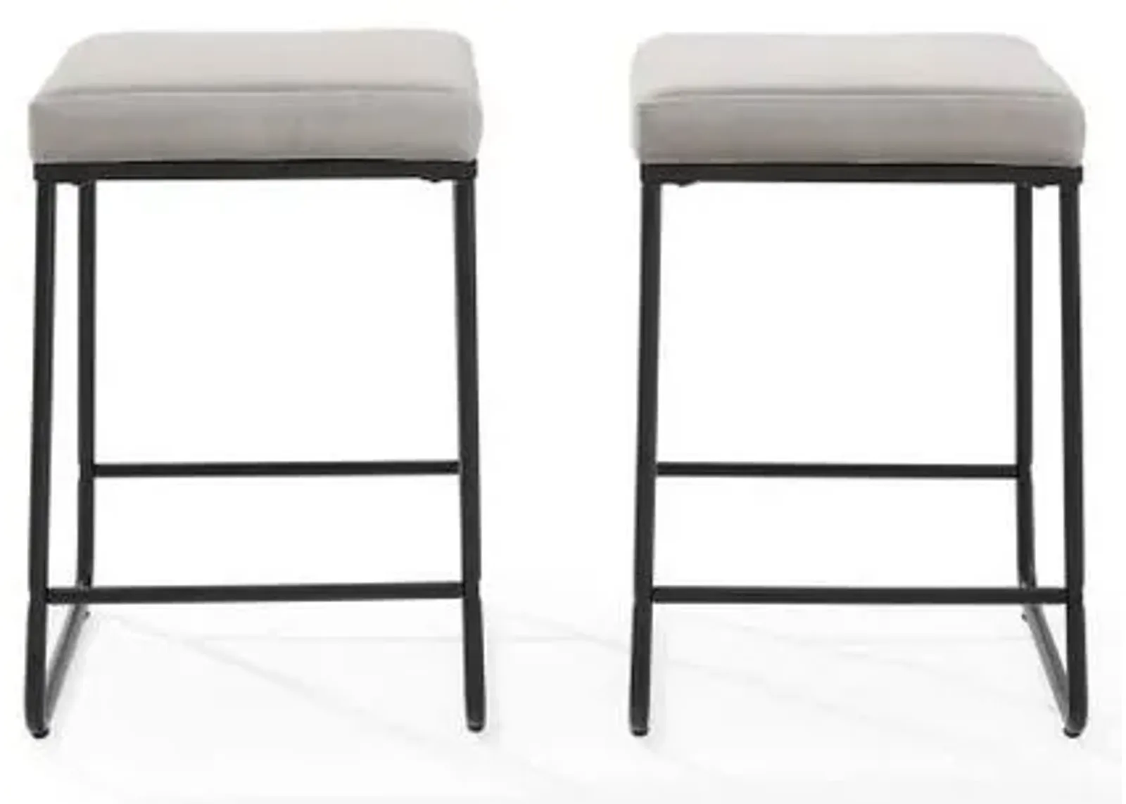 Crosley Furniture® Beckett 2-Piece Black/Gray Counter Stool Set