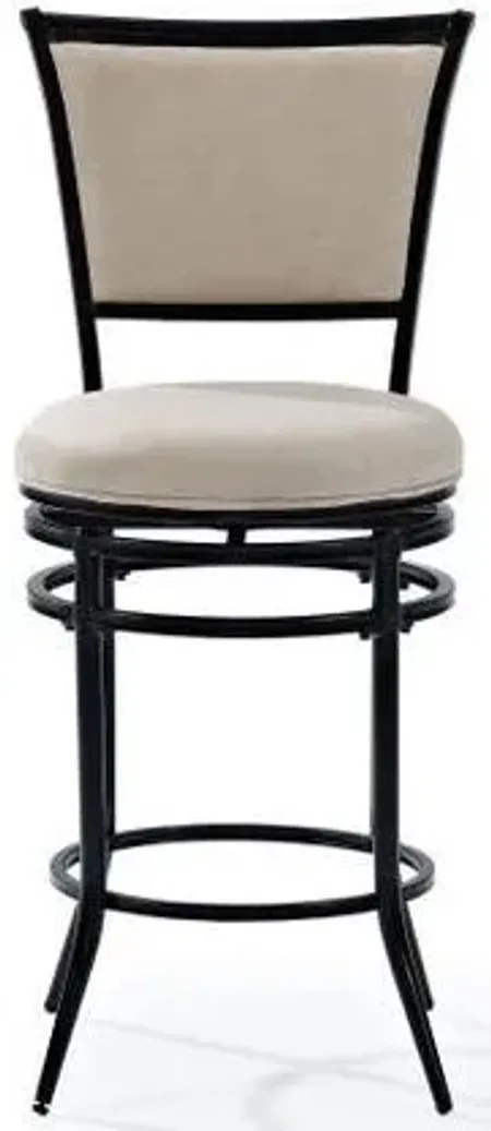 Crosley Furniture® Rachel Black/Beige Counter Stool
