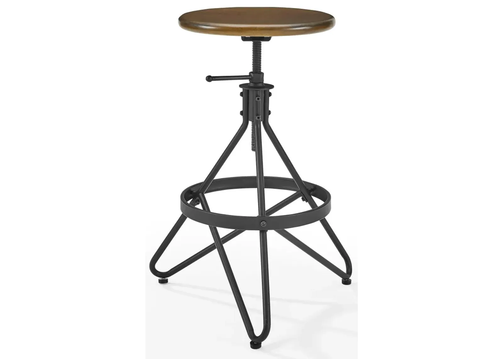 Crosley Furniture® Kalen Black/Dark Brown Adjustable Counter Stool