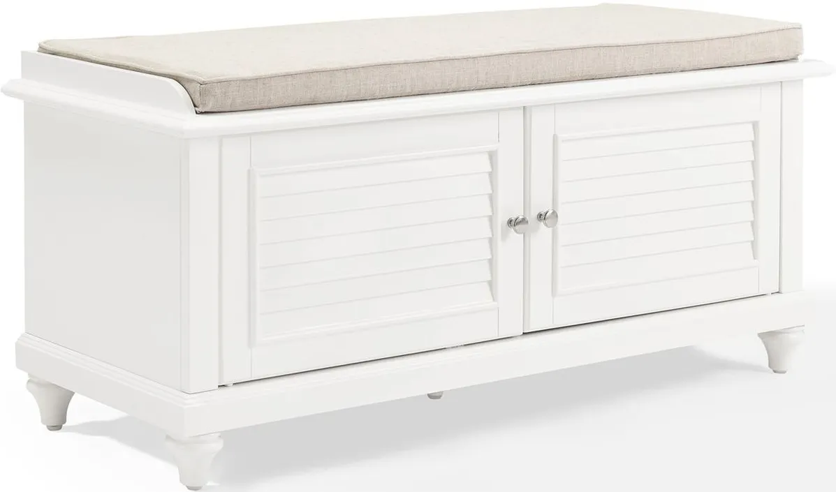 Crosley Furniture® Palmetto White Entryway Bench